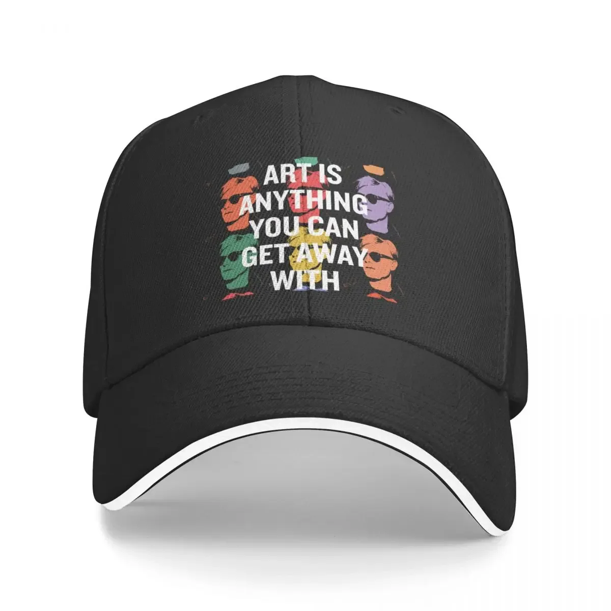 Art is anything you can get away with - Andy Warhol Baseball Cap Hat Baseball Cap foam party Hat Elegant Women's Hats Men's