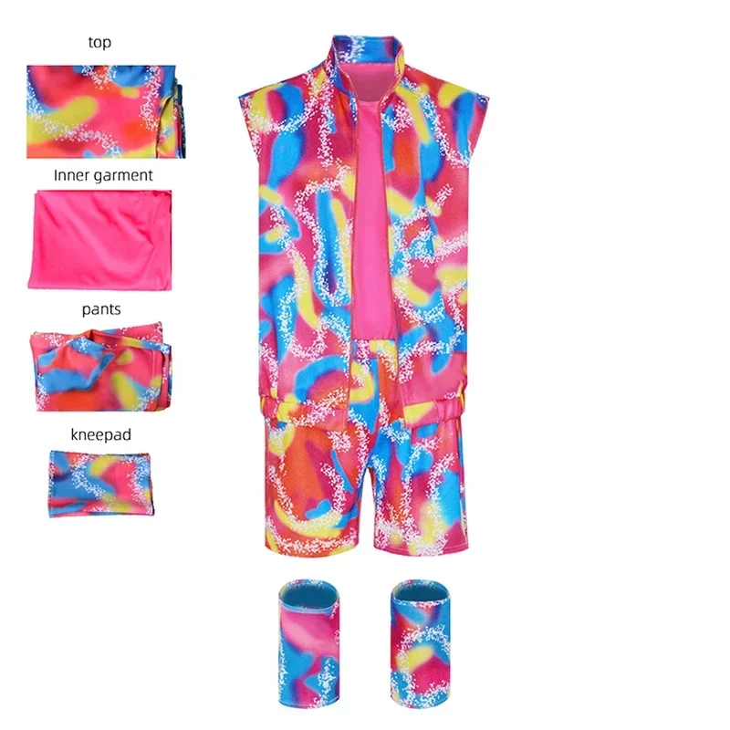 Heißer Film Asuit & Kinder Cosplay Barbi Ken Kostüm Halloween Rollenspiel Frauen Männer Jungen Mädchen Kleidung Set Urlaub Strand Bademode