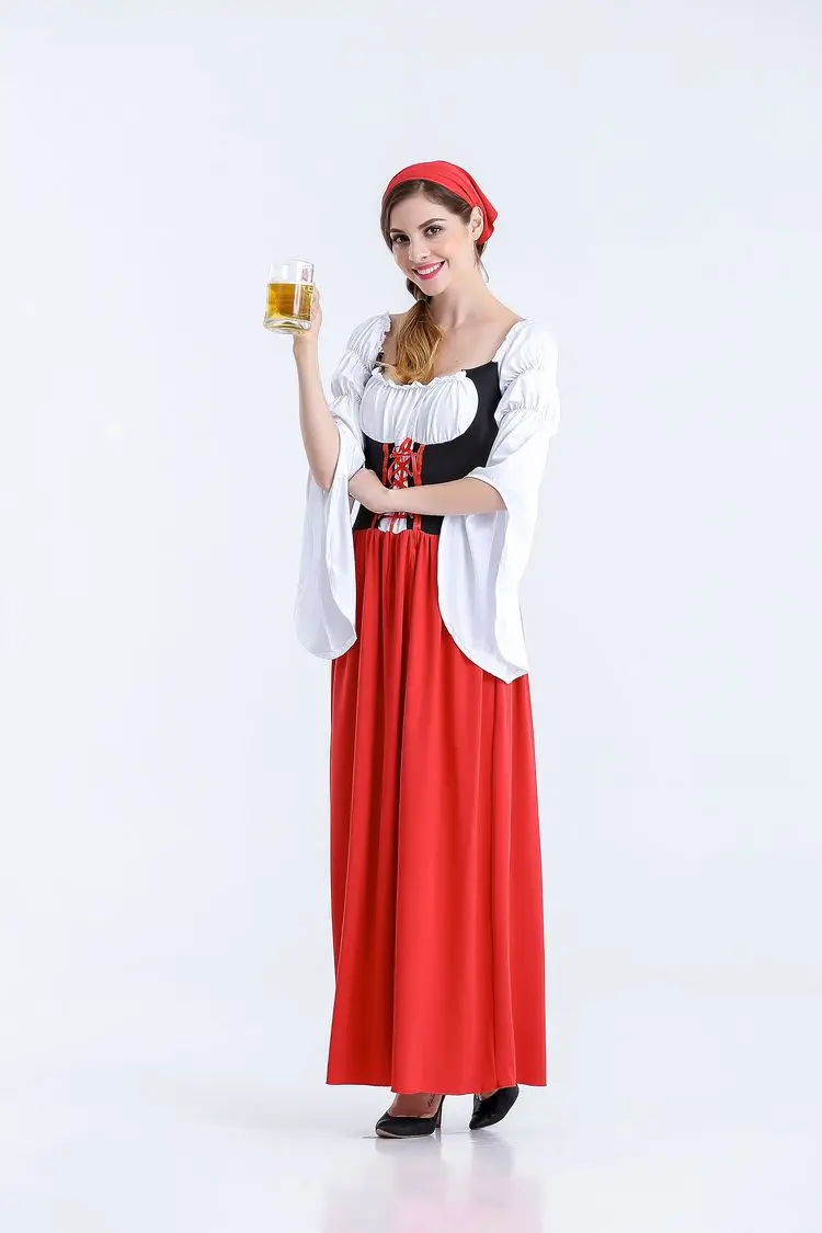 

Women Summer German Beer Festival Costume Badelian Traditional Ethnic Dress Carnival Stage Performance Costume Set