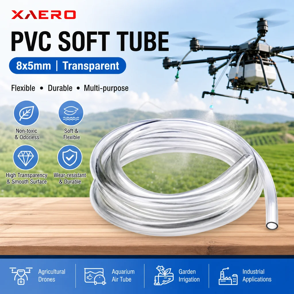 xaero-8x5mm-pvc透明ソフトチューブ-水槽、庭園灌漑、農業用ドローン向け