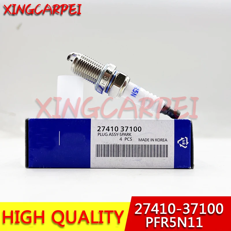 4-6 шт. PFR5N11 27410-37100 иридиевая свеча зажигания для Hyundai Kia Elantra Sonata Sante Fe Tucson Optima Tiburon Daewoo 2741037100