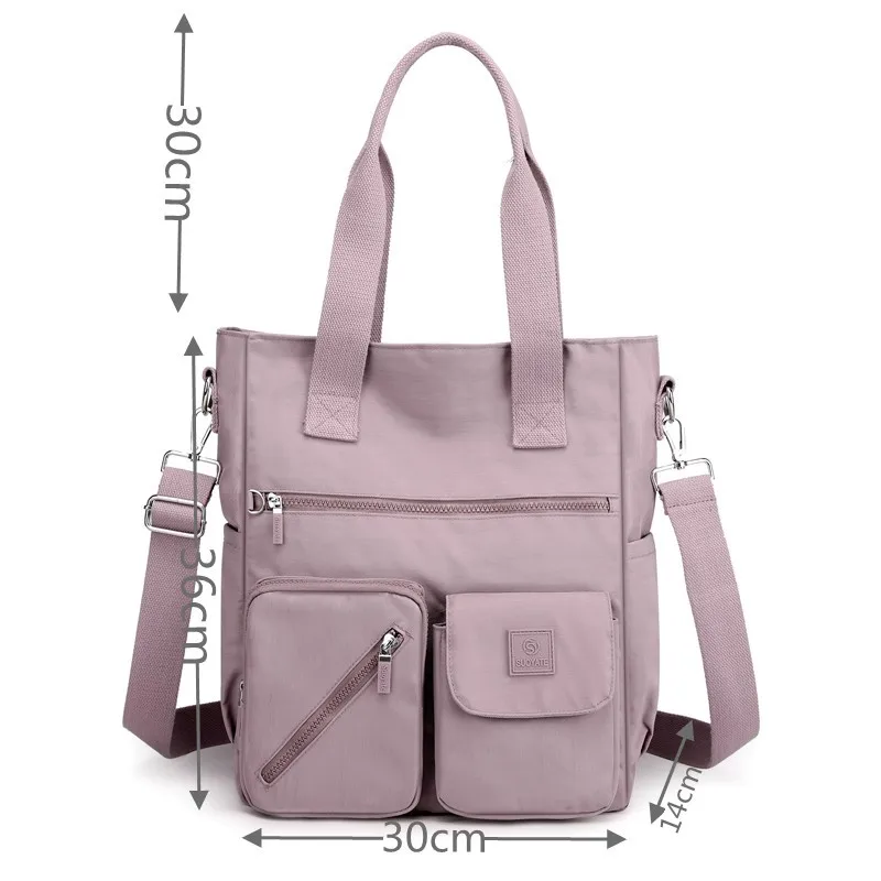 Bolso cruzado Oxford de nailon para mujer, bolsa de hombro de gran capacidad, impermeable, a la moda, de viaje