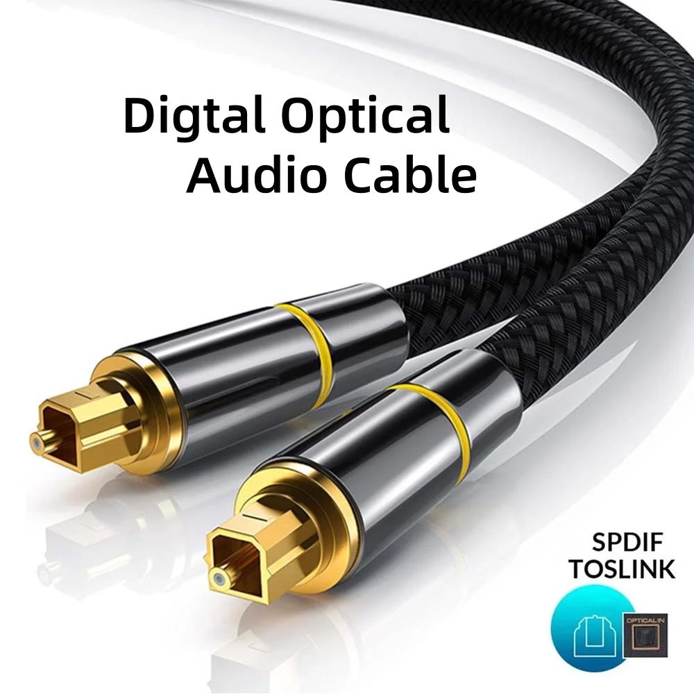 Optisches Audiokabel Digitales Glasfaserkabel Toslink SPDIF Koaxialkabel für TV-Box Verstärker Player PS4/PS5 Soundbar-Kabel – Detail 1