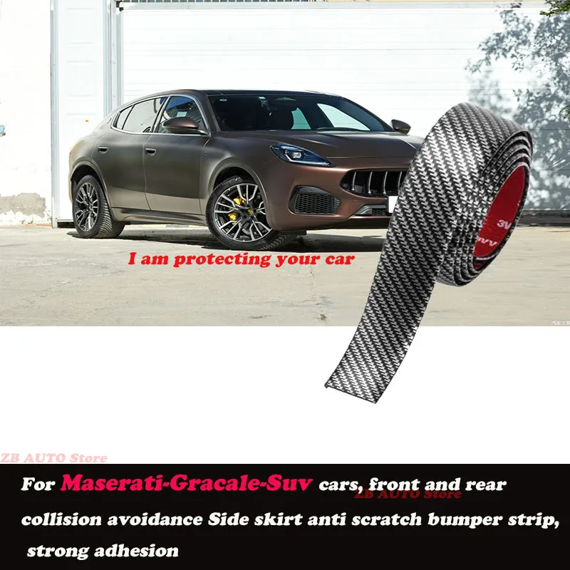 

Strong adhesive bumper strip, front and rear lip side skirts, collision and scratch resistant suitable For Maserati Gracale Suv