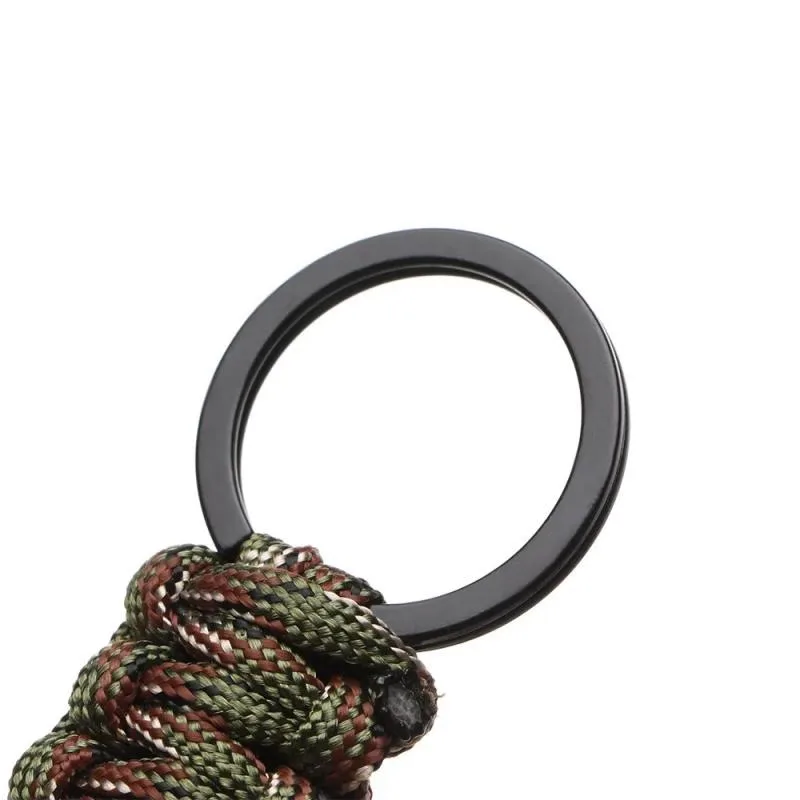 Outdoor Keychain Military Paracord Rope Hand Knitting Exploration Survival Camping Emergency Seven-core Parachute Cord Bucklle