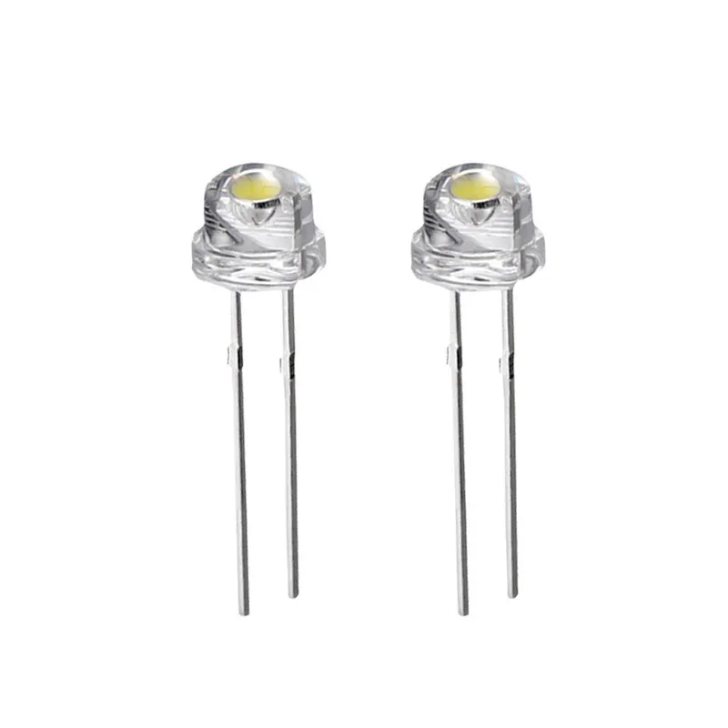 5mm Hat LED diode F5 High bright white red green blue yellow orange pink uv chips short pin 2v 3v 1000PCS