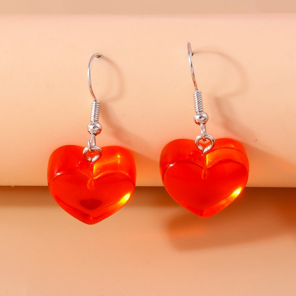 Aihua Glänzende glitzernde rote Herz-Ohrringe für Frauen, romantische Freundinnen, Braut, Hochzeit, Party, Schmuck, Valentinstagsgeschenke – Detail 21