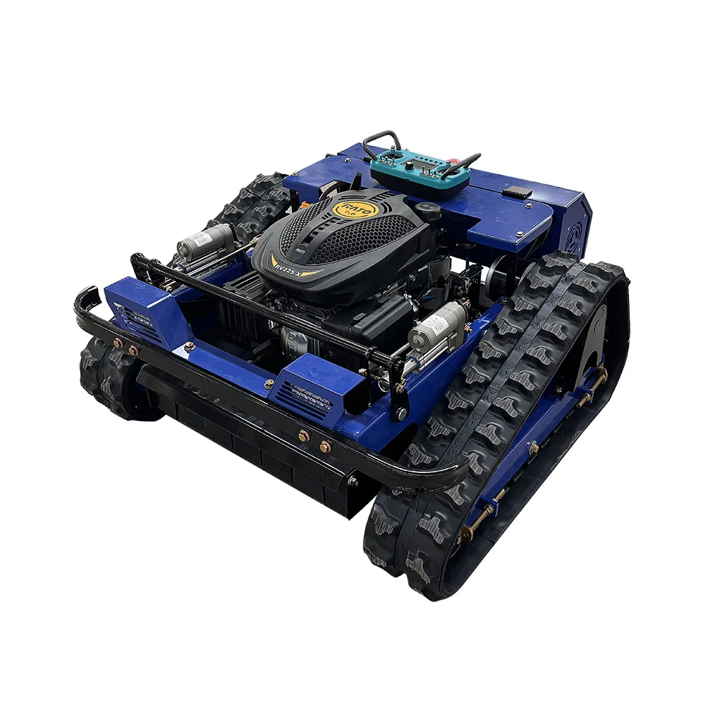 

Remote Control Lawn Mower-High-Power RC Tracked Robotic Lawn Mower Crawler Gasoline Lawn Mower Robot for Orchard Weeding