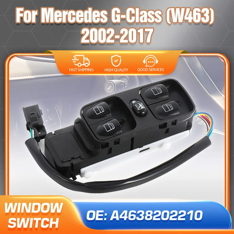 Electric Power Master Window Control Switch Button For Mercedes-Benz W463 G500 G550 G55 AMG G63 AMG Car Accessories A4638202210