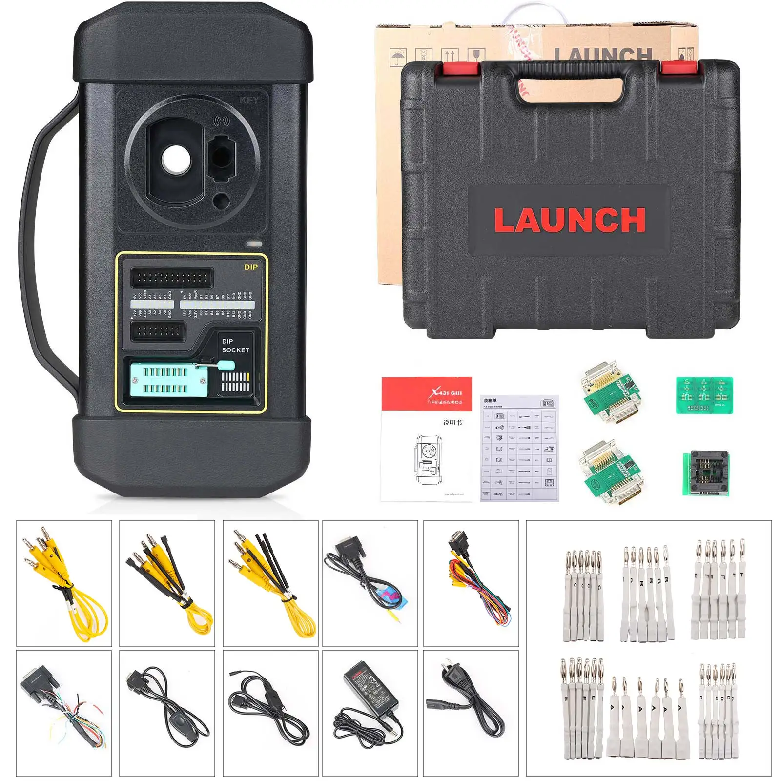 إطلاق X431 GIII X-PROG 3 مبرمج مفاتيح منع الحركة XPROG3 قارئ شرائح لـ X431 V، X431 V+، Pro5، Pros، Pro3S، X431 PAD V إلخ