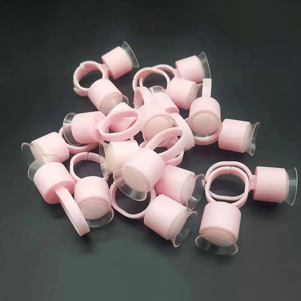 

100 шт. Кольца-держатели для клея, цветные кольца для пигментов, контейнеры для пигментов