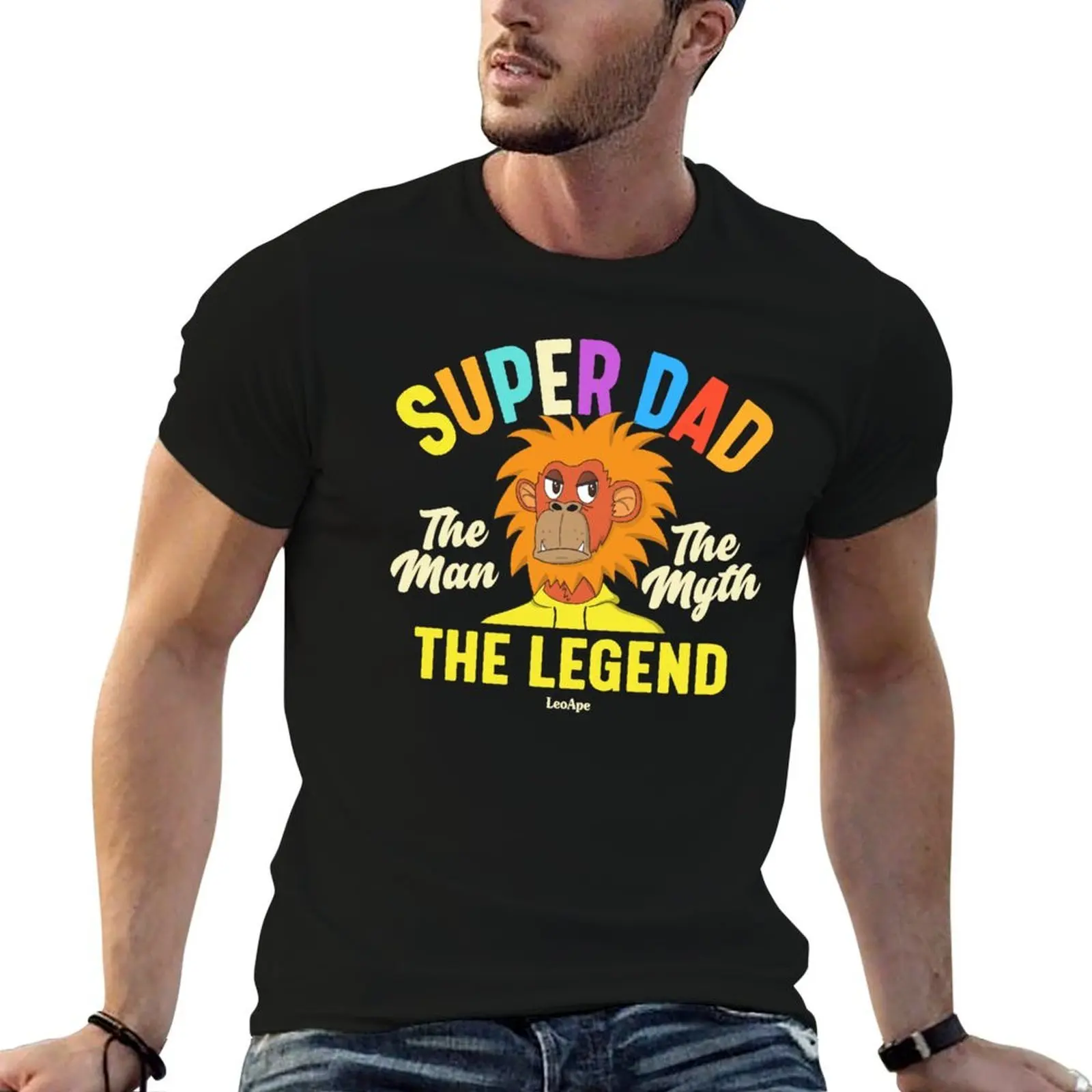 Super dad the man the myth the legend T-Shirt man t shirts for men printed t shirts for man t shirts for cotton soft T-shirt