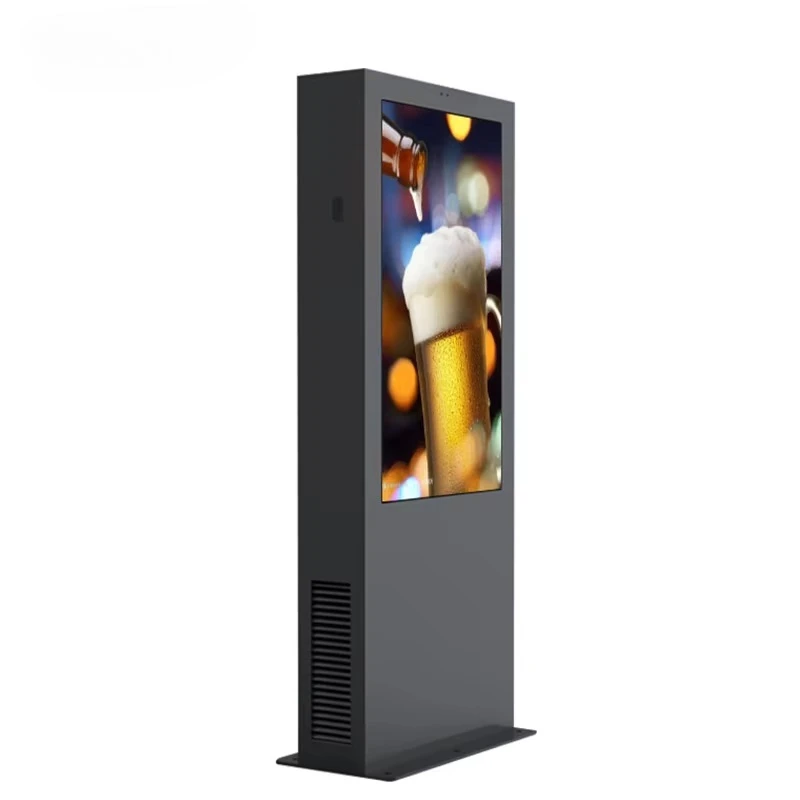 55 Inch Outdoor Floor Standing Non-Touch Digital Signage And Displays, High Brightness, Waterproof, Commercial Advertising