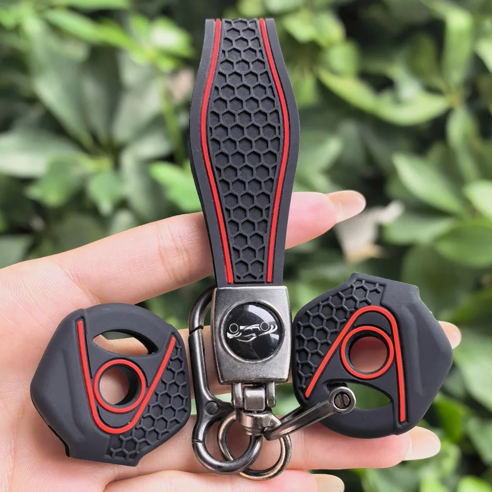 For YAMAHA FZ 25 FZ-25 FZ25 2017-2026+ Accessories Motorcycle Silicone Keychain Case Shell & Keychain Key Ring