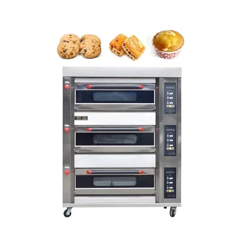 

Horno De 18 Bandeja Single Phase Bake Equipement Pretzel 10 Tray Stone Bread Restaurant Oven Commercial