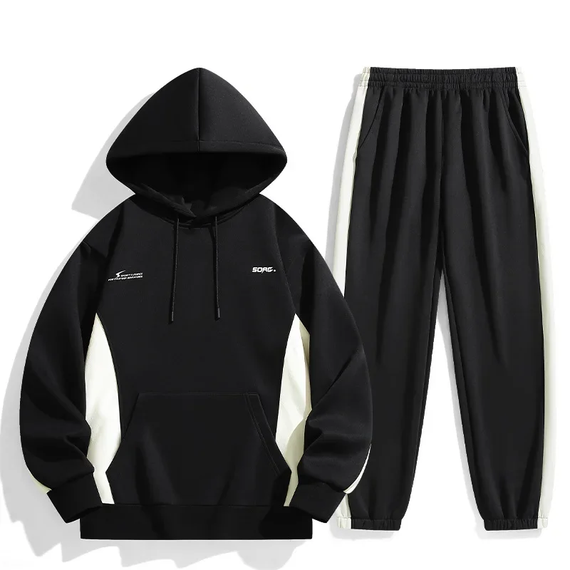 Autumn Fashion Runnning Sets Tracksuits Hoodies Casual Warm Sweatshirts Jackets 2 PCS Sportswear Moleton Masculino Suits for Men