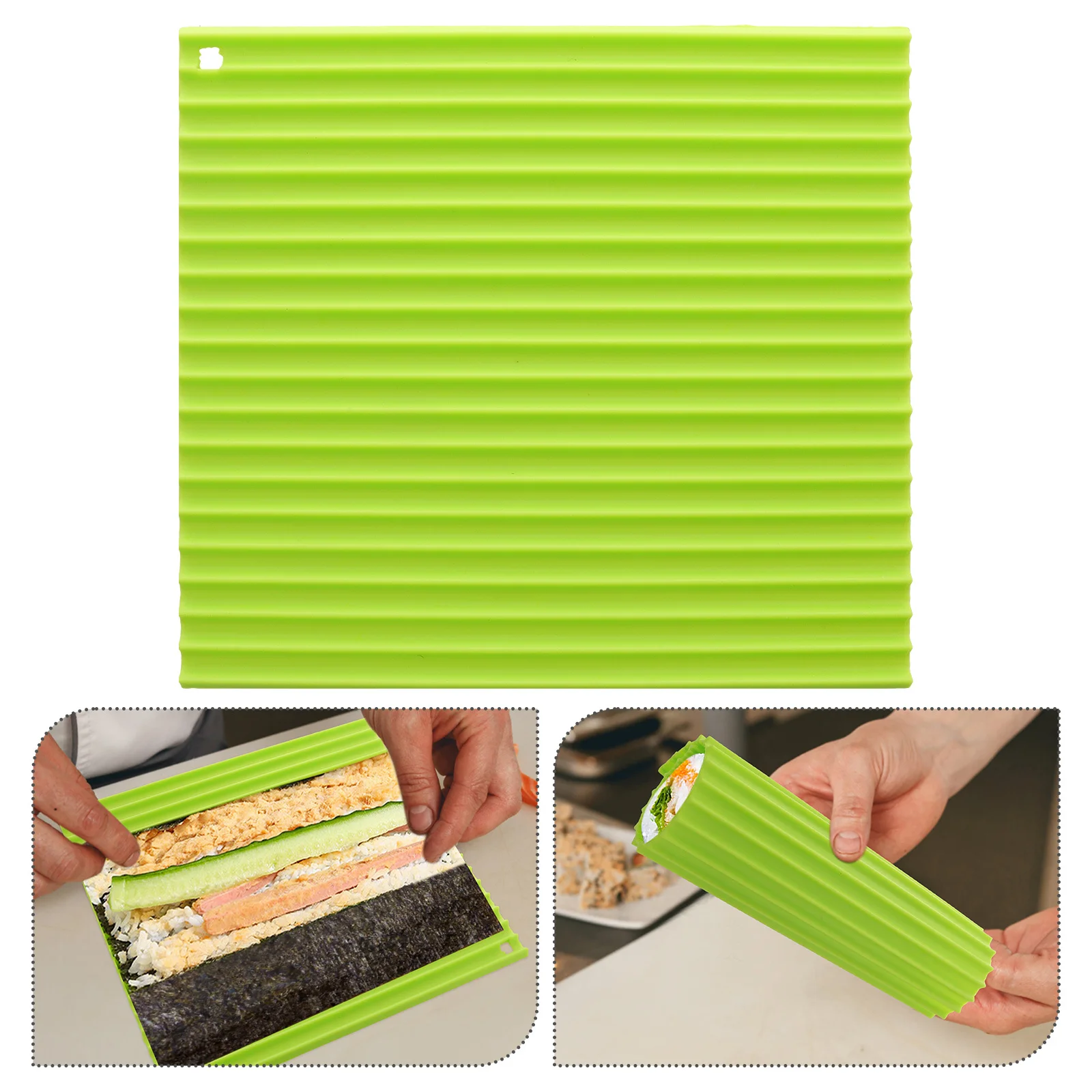 

Silicone Mat Smooth Reusable Rolling Pad For Kitchen Making Tool Sushi Gadgets Sushi Roller Mat Kitchen Supplies