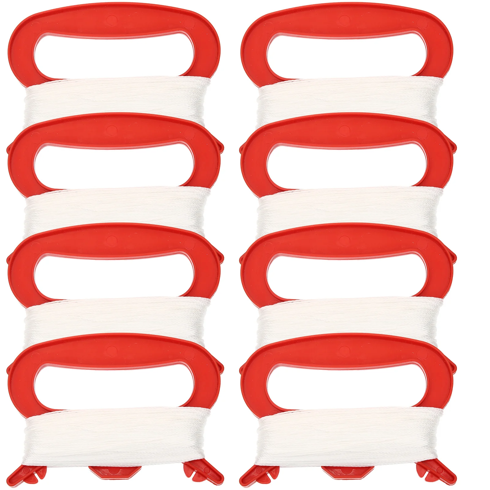 8 ชิ้น ที่ม้วนว่าว วัสดุทำว่าวที่ทนทาน ด้ามจับม้วนว่าว ใช้งานง่าย อุปกรณ์เสริมสำหรับการเล่นว่าว เครื่องมือกีฬากลางแจ้งแบบพกพา