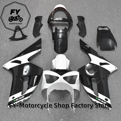 Hot fairing kit for Kawasaki ZX6R fairings 2003 2004 all glossy black plastic bodywork parts ZX-6R 03 04 Ninja 636