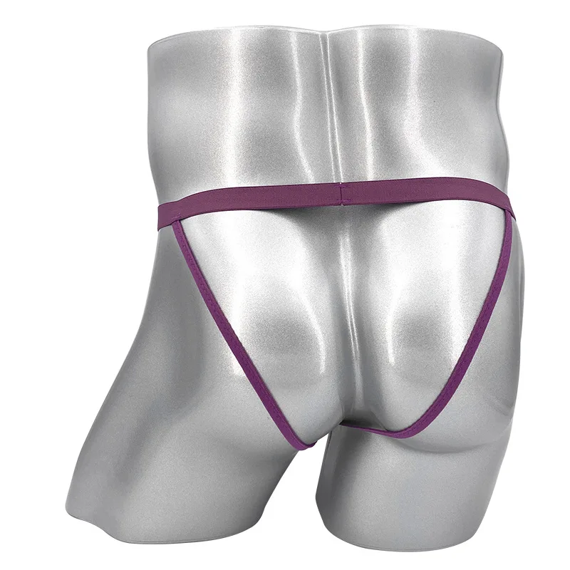 Man Micro Mini Bikini Thongs Men's Sexy Double Thong Skinny Personality Transparent Hip Lift Mesh Male Panties
