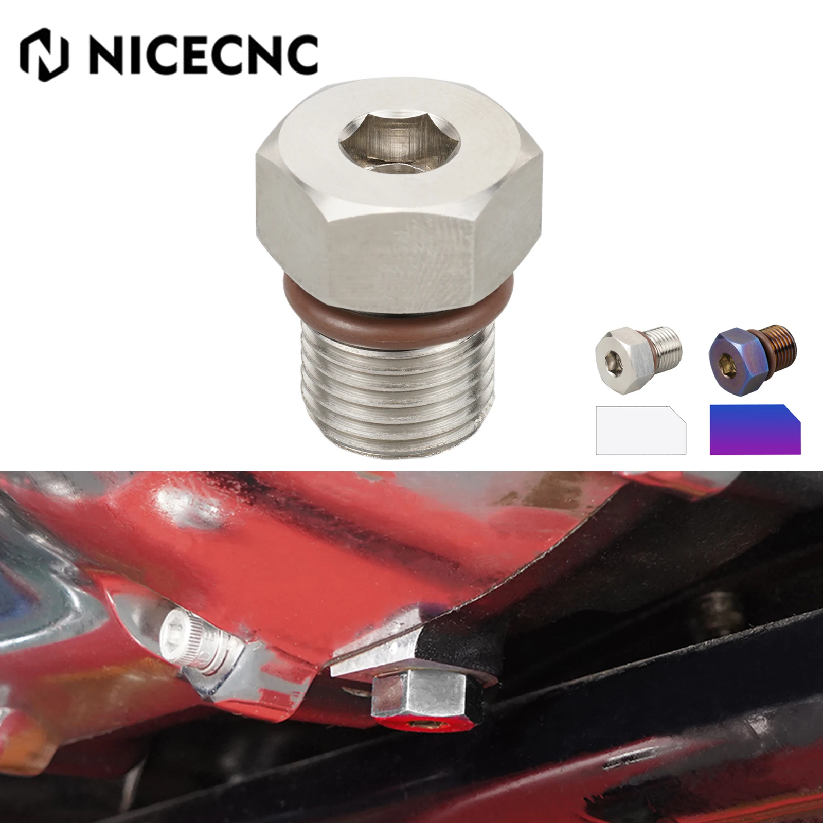 

For Harley Touring Street Glide FLHX Magnetic Oil Drain Plug Road King FLHR Softail Fat Boy Street Bob Low Rider Iron 1200 883