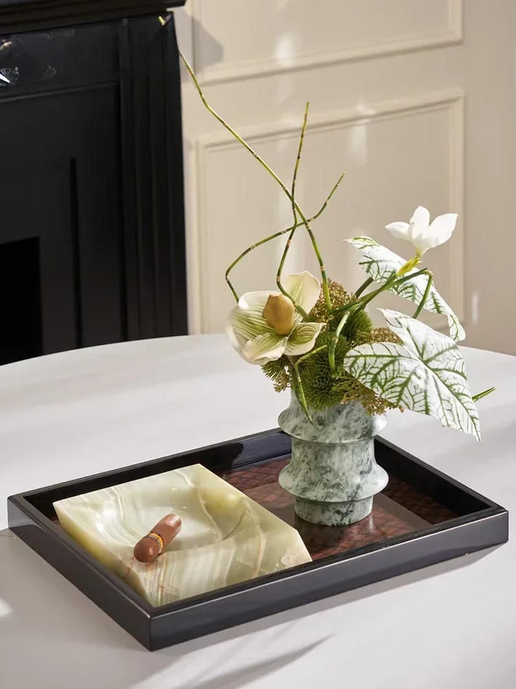 

Modern Floral Luxury Table Lamp And Coffee Table Set Combined Plateau Base Light Home Decor Accessories Hot Selling