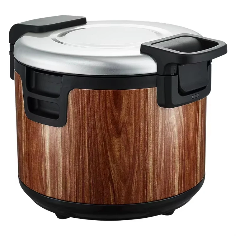 Commercial Rice Insulation Barrel Large Capacity Stainless Steel Heating Restaurant School Canteen