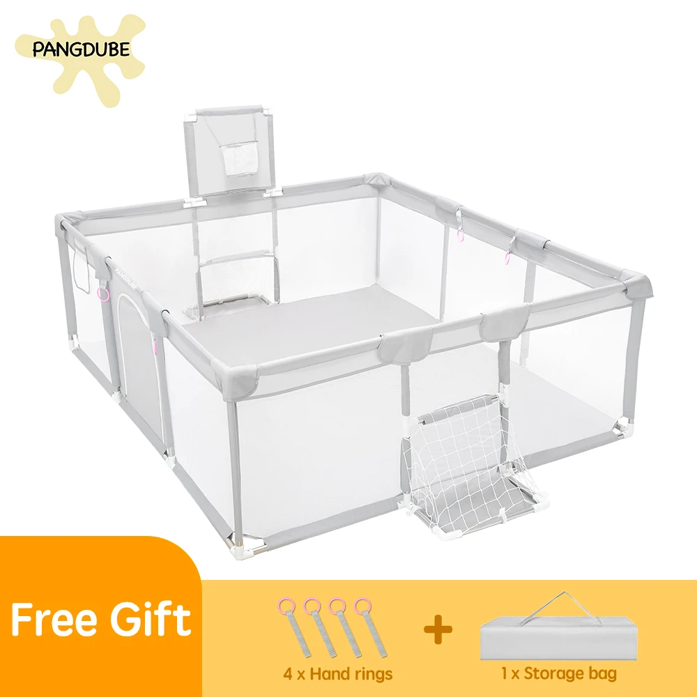 PANGDUBE Box per bambini grande 235x166 cm Centro attività chiuso con pozzo a sfera Parco giochi interno per bambini Parco giochi per bambini