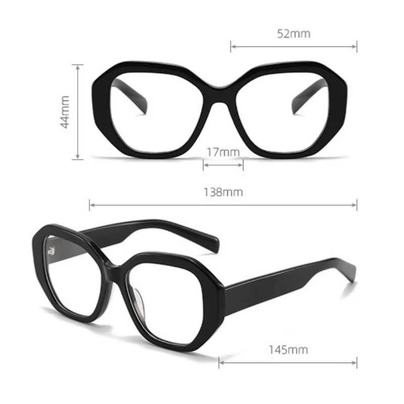 نظارات بمادة الخلات إطار النساء العلامة التجارية مصمم الطالب الذي يذاكر كثيرا النظارات الجديدة الرجال سميكة اليابانية اليدوية النظارات