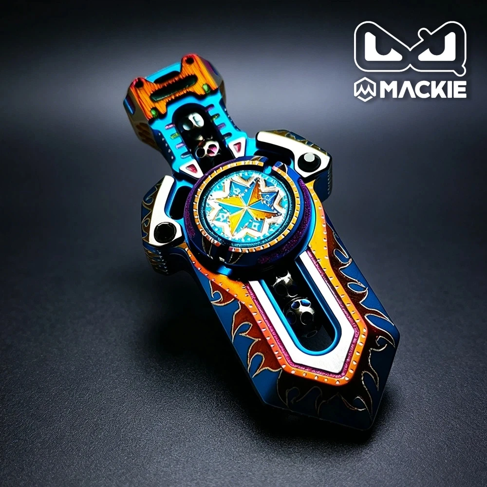 

MACKIE EDC Galatine Mini Fidget Spinner Fidget Toys For Adults Gyro DIY Carve Luminous Anxiety Relief Gadgets Original Designs