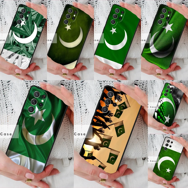 Pakistan National Flag Phone Cover Case for Samsung Galaxy S26 Ultra S20 FE Note 10 S24 S23 S21 S25 Plus S22