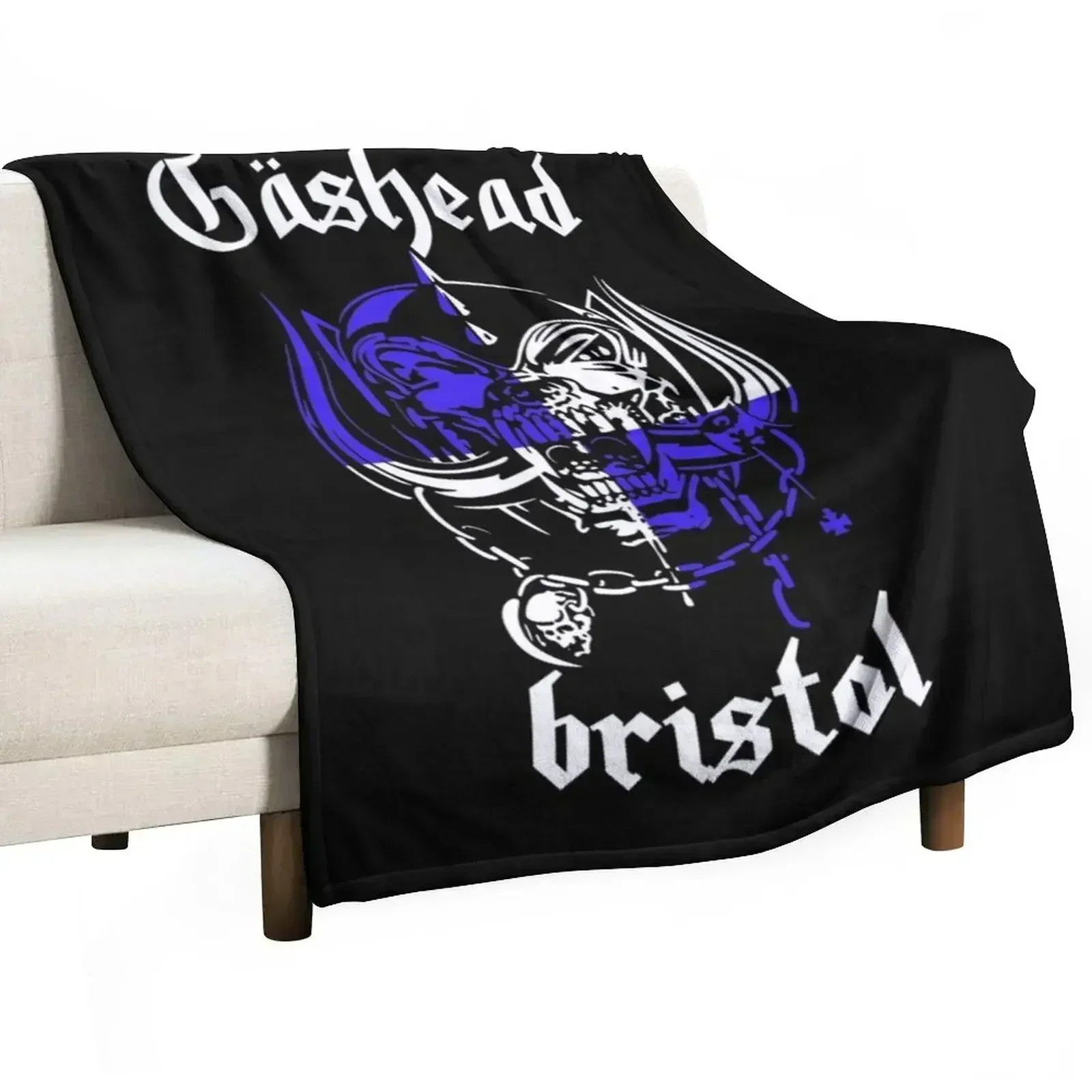 Gashead - Bristol - Bristol Rovers Throw Blanket Thins Fashion Sofas Blankets For Bed Sleeping Bag Soft Big Luxury St Blankets