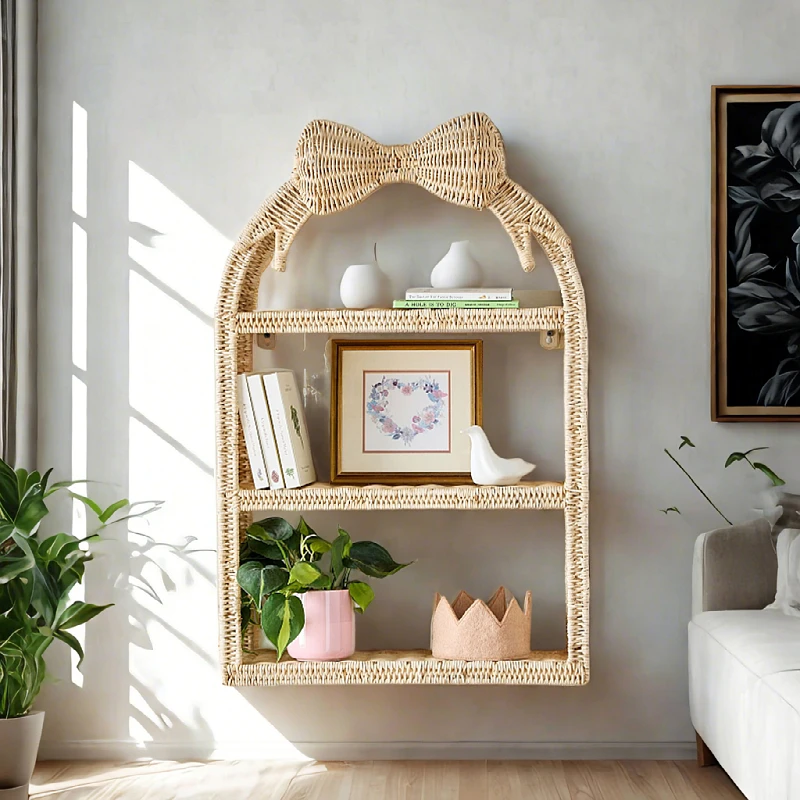 

Creative Butterfly Wall Storage Shelf Rustic Floating Bookshelf Home Decor Organizer for Living Room Wall Decorative Rack