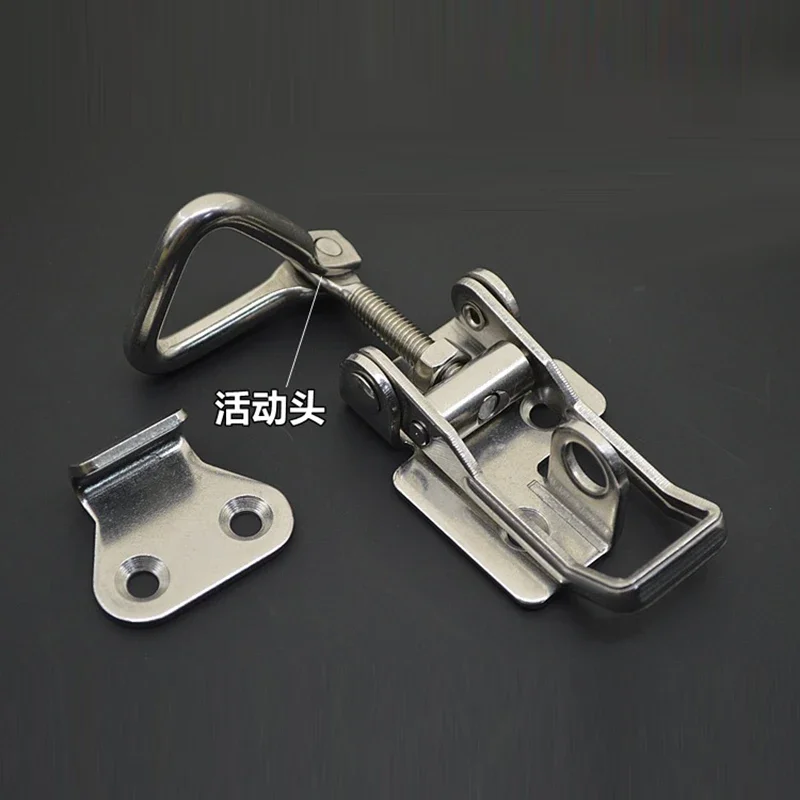 200pcs SUS 304 stainless steel adjustable locking Spring Loaded Toggle Case Box Chest Trunk Latch Catches Hasp Durable