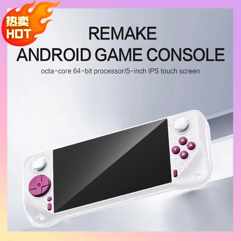 

2025 E6 Max Handheld Game Console A527 Octa-Core 5.0-Inch Touchscreen Android Arcade System HDMI TV Connection WiFi Support