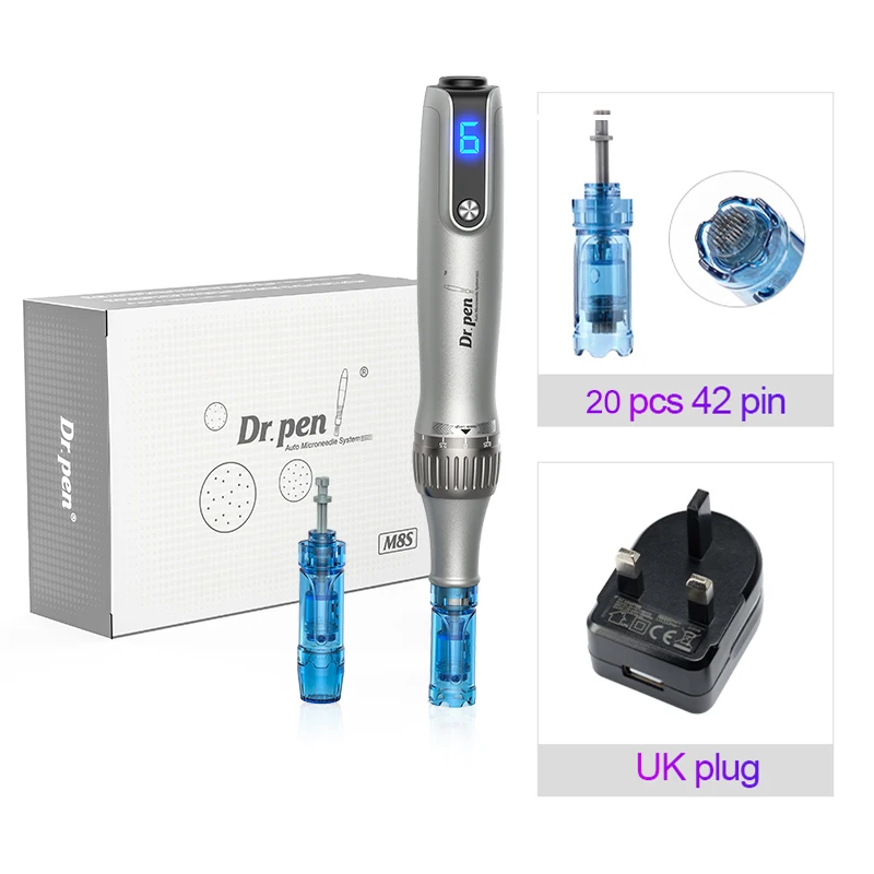 Authentic Dr pen Ultima M8S With 22 pcs Needle Pin Microneedling Pen Wireless Derma Pen Beauty Machine needle length 0.25 mm image 3