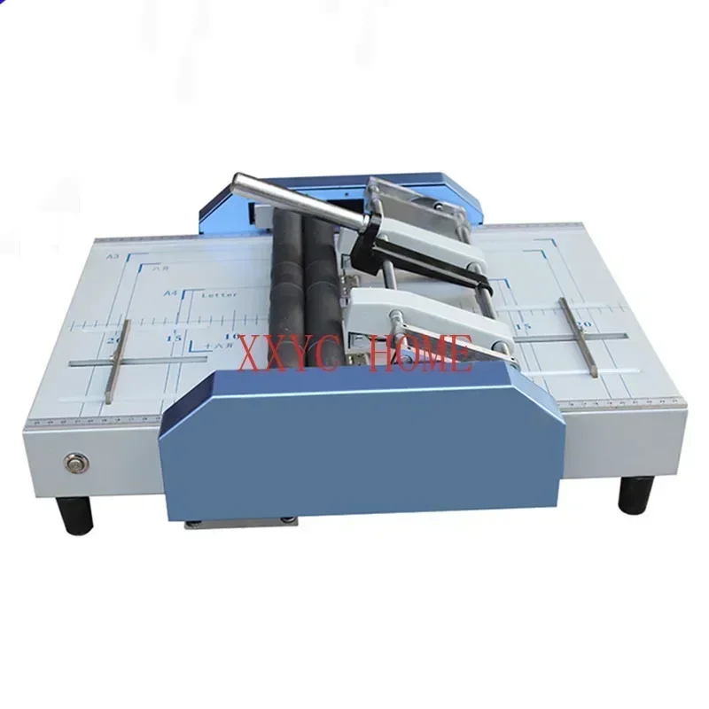 Paper Booklet Riding Saddle Stapler Binding Machine 220V Electric Stapler Folding Machine Creasing Machine Card Folding