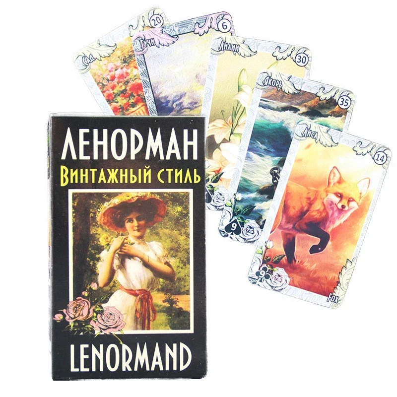 Tarot Of Lenormand Maya Russian Version Oracle Playing Cards Divination Fate Tapo Interactive Board Game For Families Beginner