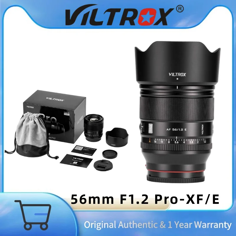 

【New Arrival】Viltrox 56mm F1.2 Pro APS-C Autofocus Large Aperture Lens for Sony E Mount Fujifilm Fuji XF X Mount X-A7 X-E4 X-H