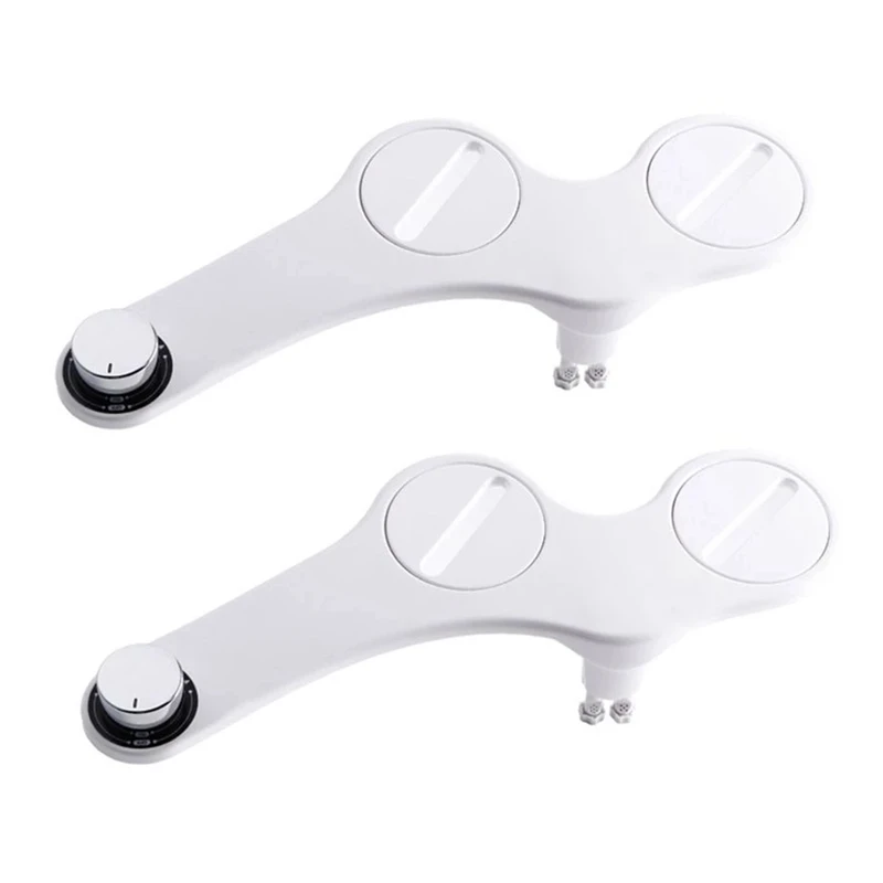 

2 Pack Bidet Attachment Non-Electric Mechanical Fresh Water Spray Bidet Toilet Attachment With Self Cleaning Nozzle