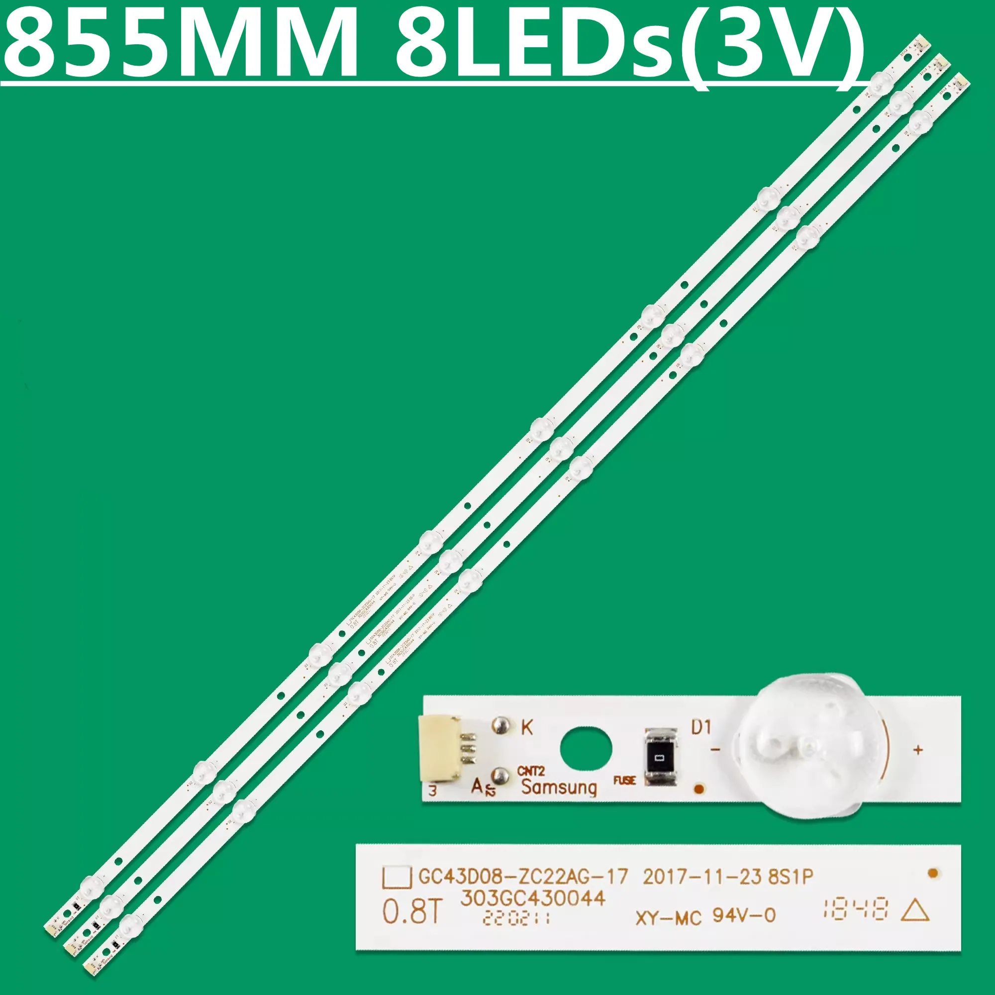 

LED Backlight Strip For GC43D08-ZC22AG-14 303GC430041 T4312M UN43J5200 UN43J5202 UN43N5300 UE43J5202AU UE43J5272AU BOEI430WU1_H