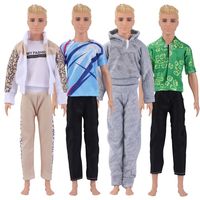 New Male Doll Sport Clothing Set Casual Wear Hoodies Pants Handmade Clothes T-shirt Outfit For 30-32CM Doll Accessories DIY Toys