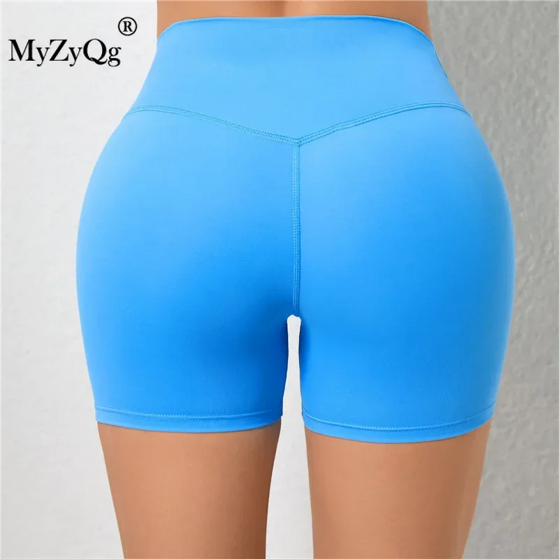 

MyZyQg Women Peach Hip Lift Push Up Yoga Shorts Elastic High Waist Running Fitness Pant Tight Seamless Sports Leggings