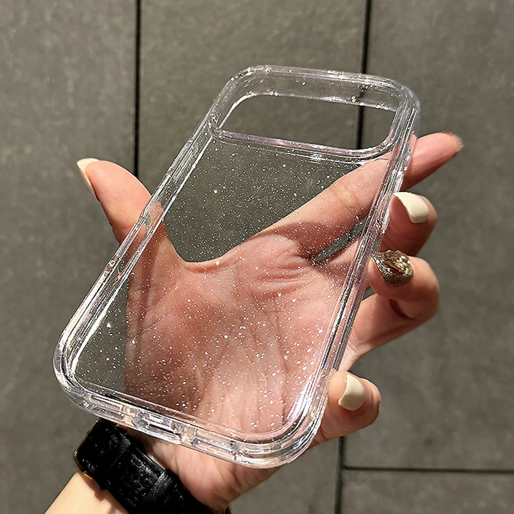 Luxuriöse Glitzer-Handyhülle für iPhone 18 17 16 15 14 13 12 11 Pro Max Plus Air, weiche Silikon-Transparent-Bumper-Hülle – Detail 12