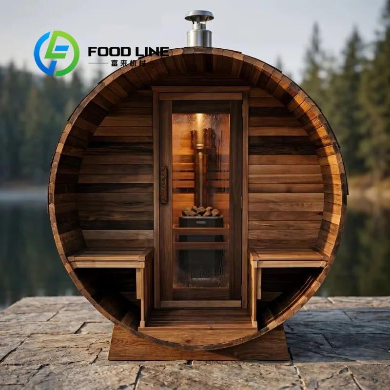 Outdoor Sauna Cabin Wooden House For Sale Treated Pine Wood Anti Weather Long Lasting Riverside Picnic Area OEM ODM Service