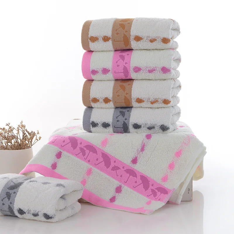 Cotton Bath Towel Baby Towels Boys Girls Face Hand Towels Children Beach Washcloth for Kids Adult Newborn Handkerchief 33x73cm