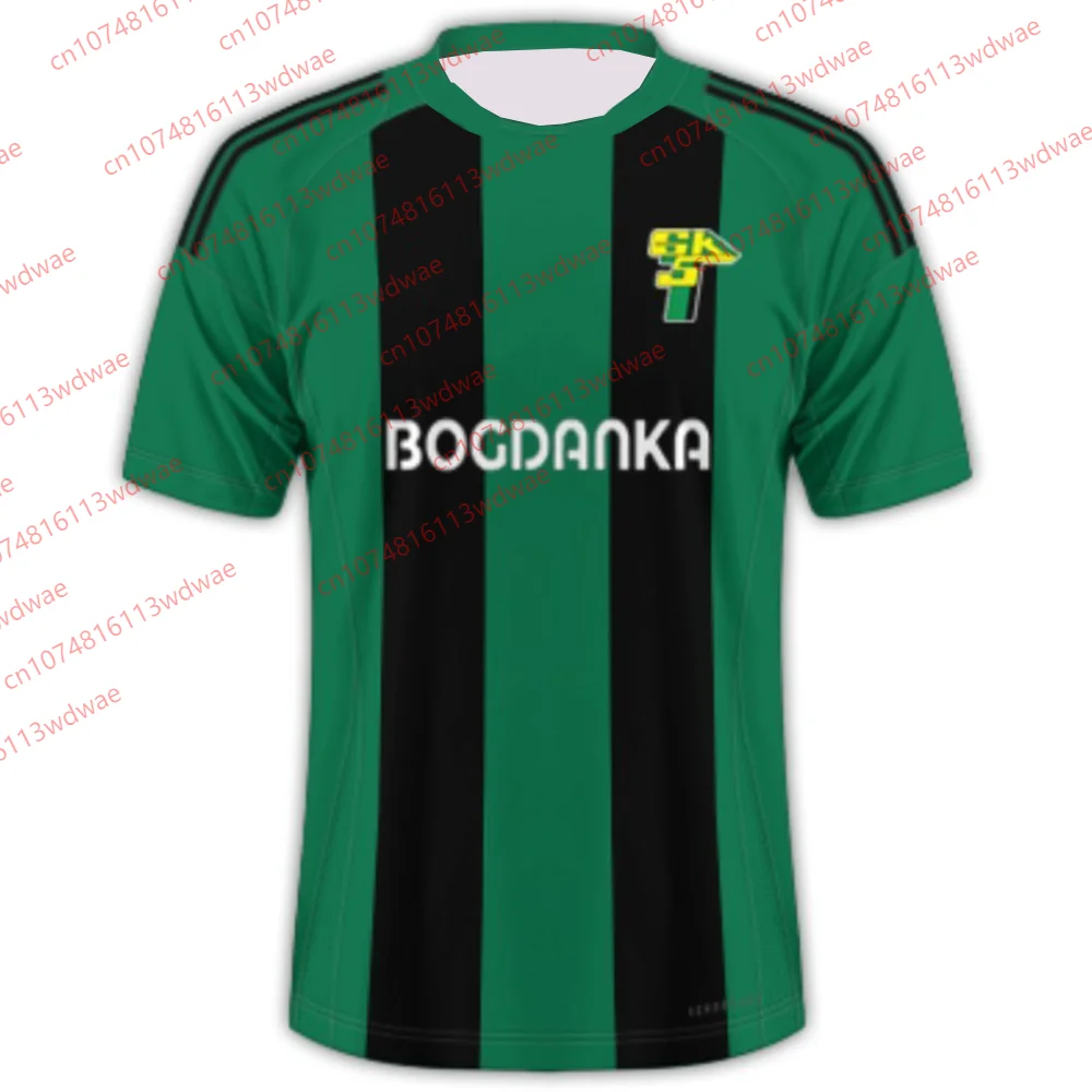 

25-26 Новый польский футбольный мужской трикотаж Польша быстросохнущий футбольный комплект Górnik Łęczna Джерси Мужской комплект Polska Football KID Jersey Kit