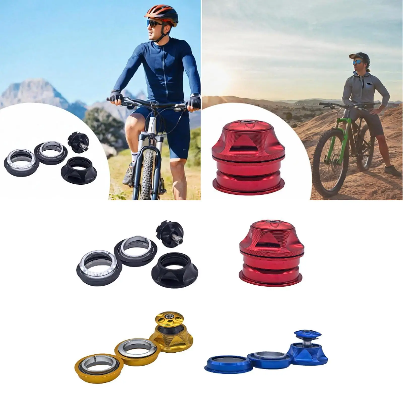 

Mountain Bike Headset Bicycle Threadless Headset Replacement Part Components