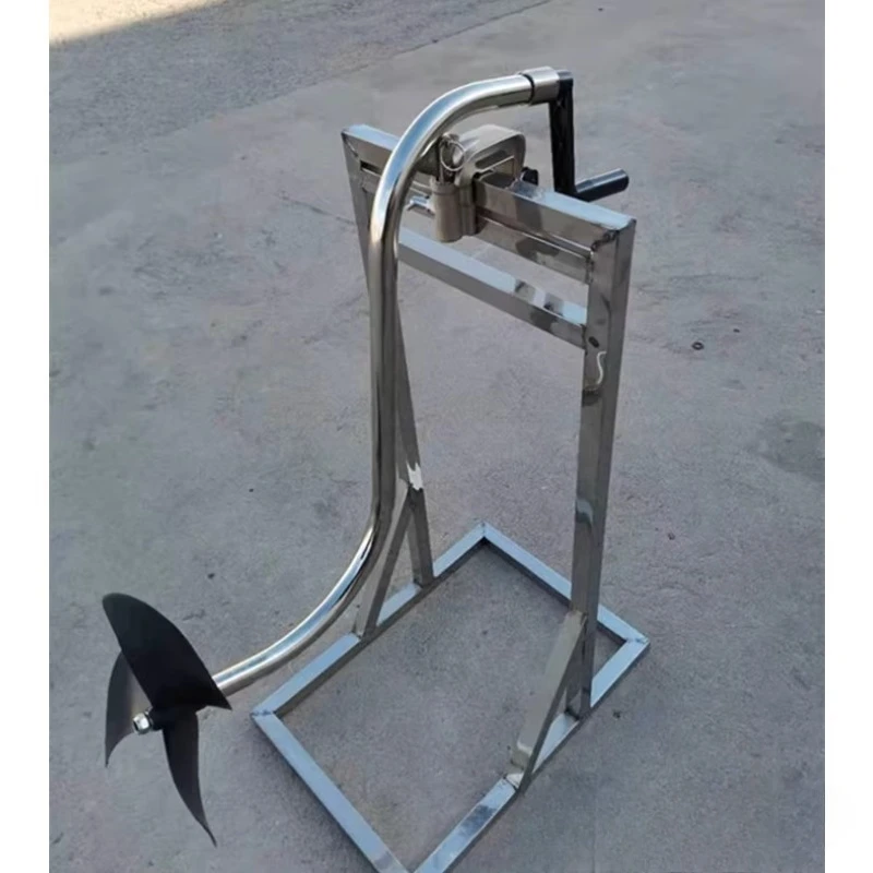 

Hand-cranked propeller, hand-cranked motor for inflatable boats