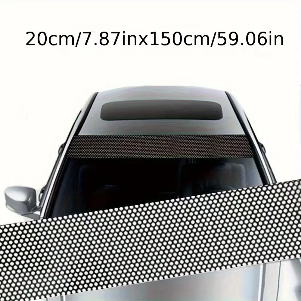 Car Sunshade Stickers Auto Front Windshield 3D Vinyl Film Rear Gear Sunshade Decorative Decals Stickers Cars Decorative Stickers